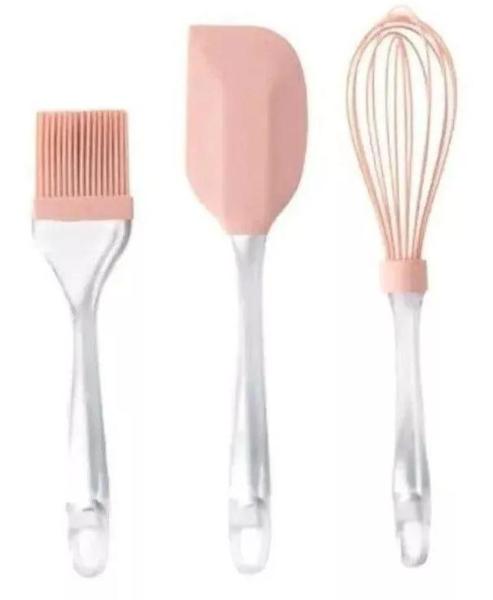 Imagem de Conjunto de utensílios de silicone 3 peças  casa e cozinha