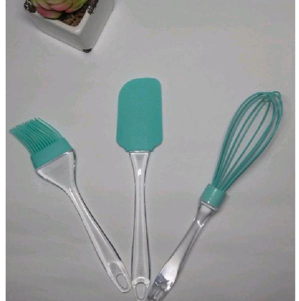 Imagem de Conjunto de utensílios de silicone 3 peças ótima qualidade