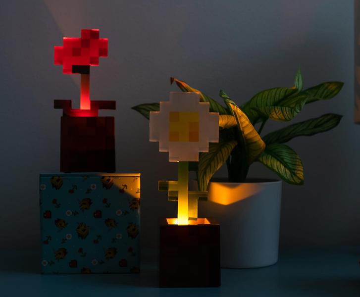 Imagem de Conjunto de vasos de flores de margarida e papoula Mood Lights Ukonic Minecraft