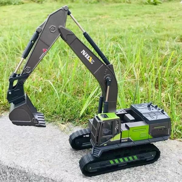 Conjunto de Veículos de Engenharia Fundidos para Meninos - Escavadeira, Caminhão e Retroescavadeira Imagem de Conjunto de Veículos de Engenharia Fundidos para Meninos - Escavadeira, Caminhão e Retroescavadeira