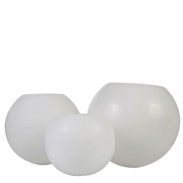 Conjunto de Vela Luminária Bola Branca - Candella Imagem de Conjunto de Vela Luminária Bola Branca