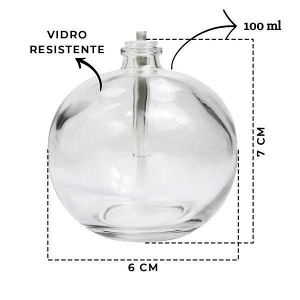 Imagem de Conjunto De Velas Lamparina Redonda De Vidro Resistente 100ml - 2 Unidades