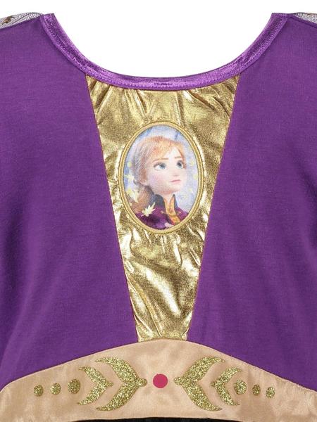 Imagem de Conjunto de vestido de fantasia e bandana Disney Frozen Elsa Anna para meninas grandes 7-8