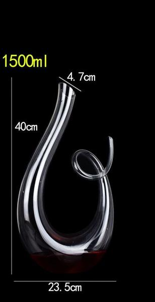 Imagem de Conjunto de vinhos de 1500ml Home Garden Crystal Decanter de