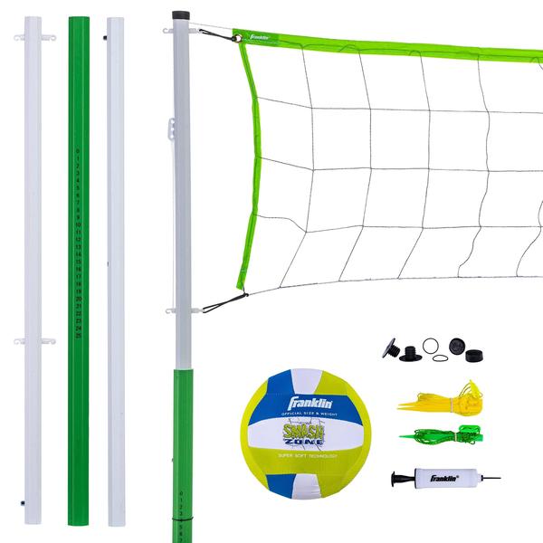 Imagem de Conjunto de voleibol Franklin Sports Beach/Backyard com rede e bola