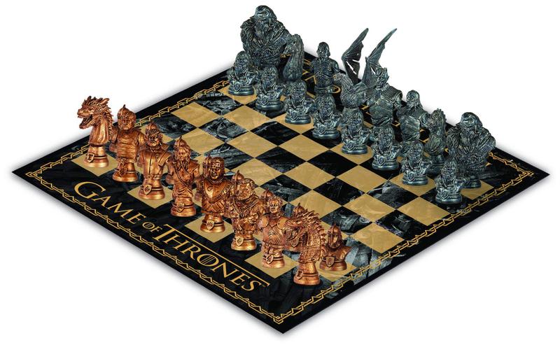 Conjunto de xadrez Conjunto de xadrez de colecionador USAOPOLY Game of Thrones Imagem de Conjunto de xadrez Conjunto de xadrez de colecionador USAOPOLY Game of Thrones