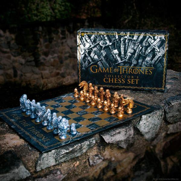 Conjunto de xadrez Conjunto de xadrez de colecionador USAOPOLY Game of Thrones Imagem de Conjunto de xadrez Conjunto de xadrez de colecionador USAOPOLY Game of Thrones