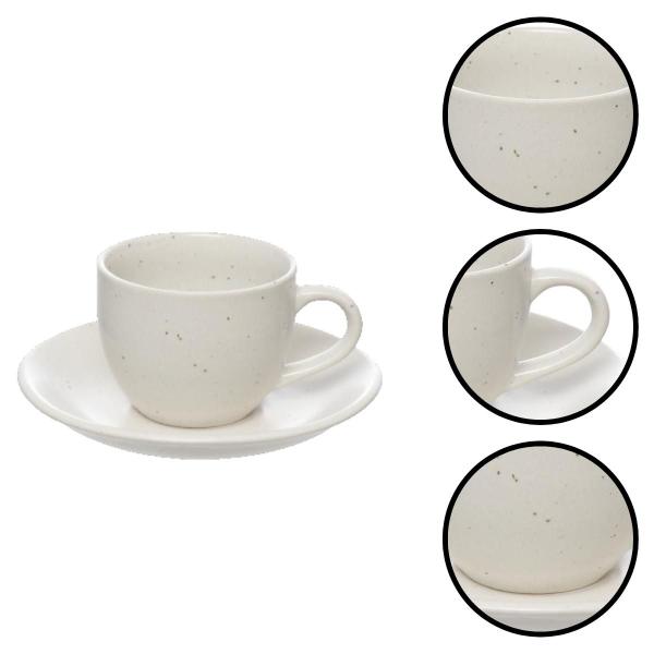 Imagem de Conjunto de Xícaras com Pires Para Café 60ML