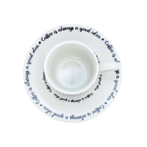 Imagem de Conjunto De Xícaras De Porcelana Café Da Manhã Coffee Good Idea - 12 Peças