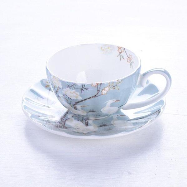 Imagem de Conjunto de xícaras e pires de café Fine Bone China Tea Cups 250mL