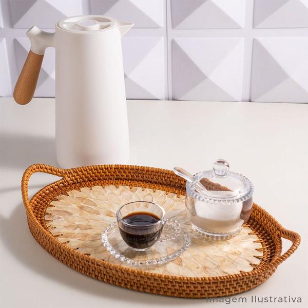 Conjunto De Xícaras E Pires De Chá Cristal Pearl 180ml Com 4 Unidades - Wolff Imagem de Conjunto De Xícaras E Pires De Chá Cristal Pearl 180ml Com 4 Unidades