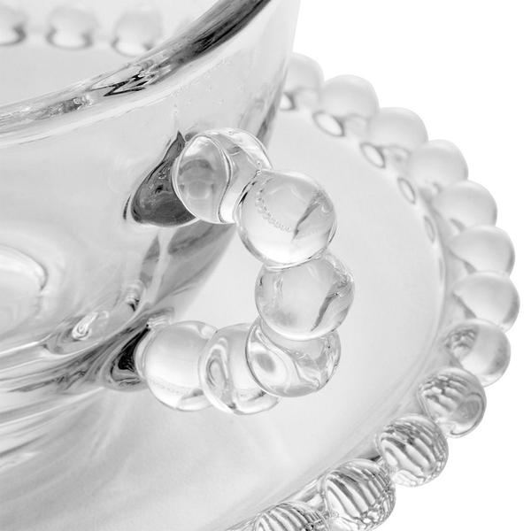 Conjunto De Xícaras E Pires De Chá Cristal Pearl 180ml Com 4 Unidades - Wolff Imagem de Conjunto De Xícaras E Pires De Chá Cristal Pearl 180ml Com 4 Unidades