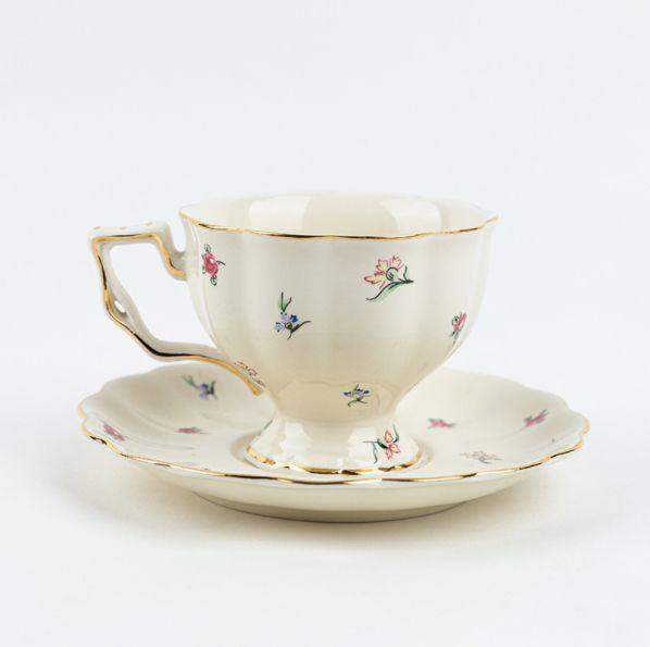 Imagem de Conjunto de xícaras e pires de chá Wokex Porcelain Teacup 220mL