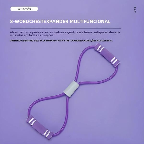 Conjunto de Yoga Feminino 2 Peças - Faixa Elástica para Fitness em Casa Imagem de Conjunto de Yoga Feminino 2 Peças - Faixa Elástica para Fitness em Casa
