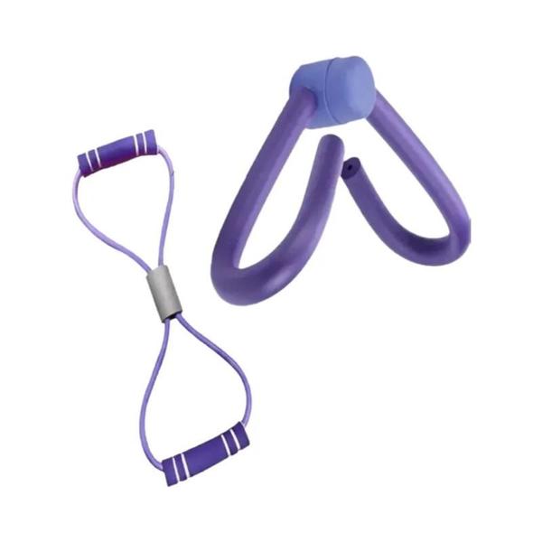 Conjunto de Yoga Feminino 2 Peças - Faixa Elástica para Fitness em Casa Imagem de Conjunto de Yoga Feminino 2 Peças - Faixa Elástica para Fitness em Casa