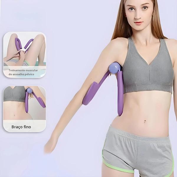 Conjunto de Yoga Feminino 2 Peças - Faixa Elástica para Fitness em Casa Imagem de Conjunto de Yoga Feminino 2 Peças - Faixa Elástica para Fitness em Casa