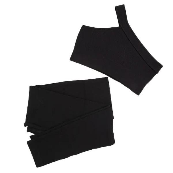 Imagem de Conjunto de Yoga Feminino Sem Costura - Sutiã e Leggings para Fitness e Treino