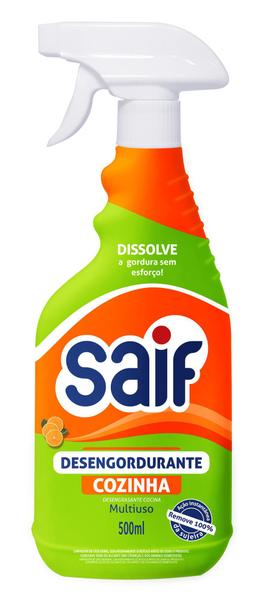 Imagem de Conjunto Desengordurante Saif - 1 gatilho 500ml + 1 sache 500ml