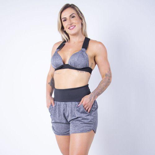 Imagem de Conjunto Dry Fit Com Top e Short Fitness, Praia e Piscina Tecido Seca Rápido - Fitmoda