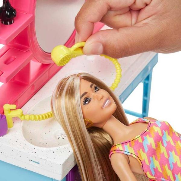 Imagem de Conjunto e Boneca - Barbie Totally Hair - Salão de Beleza - Mattel