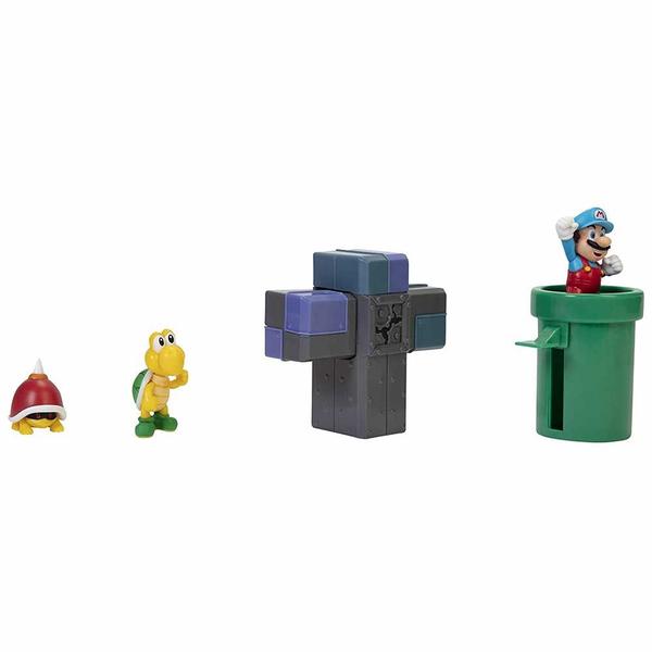 Conjunto e Mini Figuras - Super Mario - Underground - Subterrâneo - Candide Imagem de Conjunto e Mini Figuras - Super Mario - Underground - Subterrâneo - Candide
