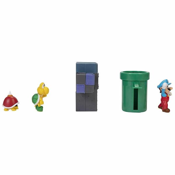 Conjunto e Mini Figuras - Super Mario - Underground - Subterrâneo - Candide Imagem de Conjunto e Mini Figuras - Super Mario - Underground - Subterrâneo - Candide