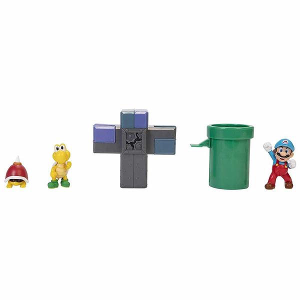 Conjunto e Mini Figuras - Super Mario - Underground - Subterrâneo - Candide Imagem de Conjunto e Mini Figuras - Super Mario - Underground - Subterrâneo - Candide
