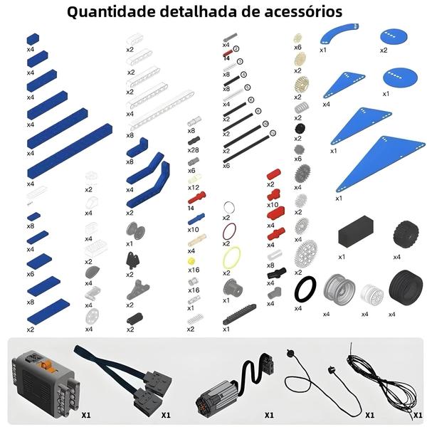 Imagem de Conjunto Educacional de Blocos de Construção com Programação e Função de Energia