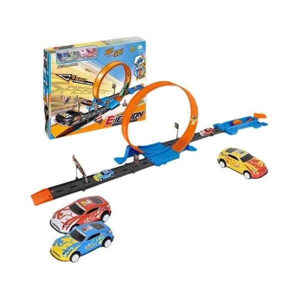 Conjunto Educacional de Pista de Corrida de Trem para Meninos - Mini Kit de Carro de Velocidade Imagem de Conjunto Educacional de Pista de Corrida de Trem para Meninos - Mini Kit de Carro de Velocidade