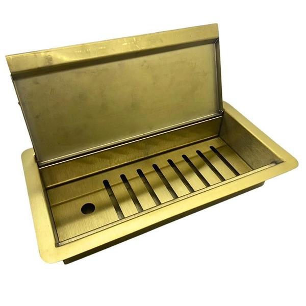 Imagem de Conjunto Embutir Dourado - Aço Inox 4L