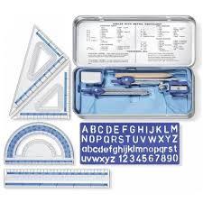 Imagem de Conjunto escolar para desenho geometrico 10 pcs - staedtler