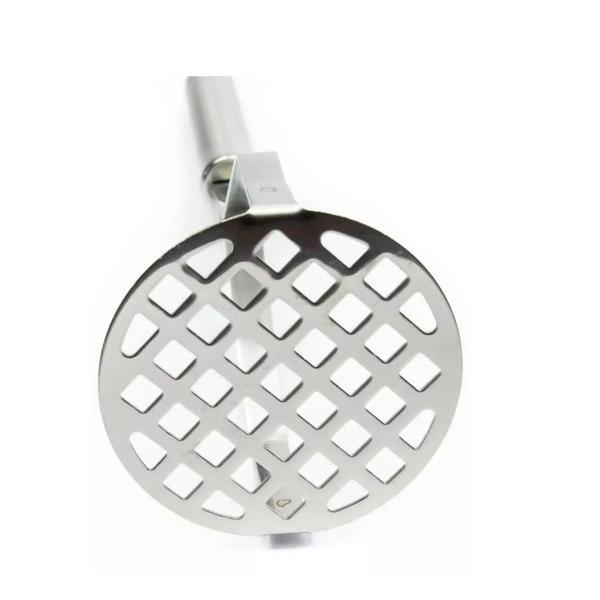 Imagem de Conjunto Espremedor Triturador De Alho e Amassador de Batatas Inox Manual Utensílios para Cozinha