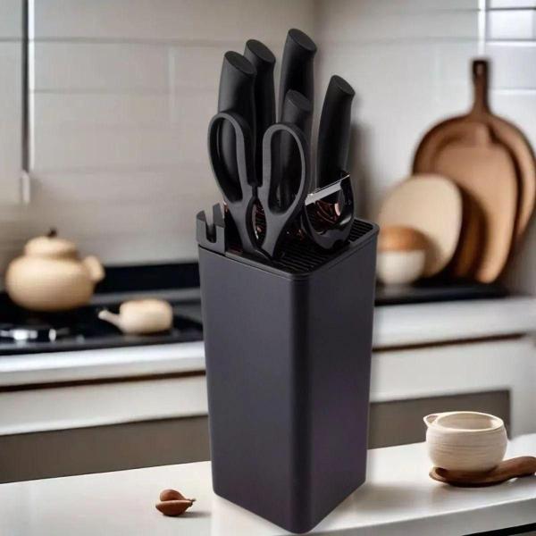 Imagem de Conjunto Facas Chef Gourmet Profissionais UltraCorte Black