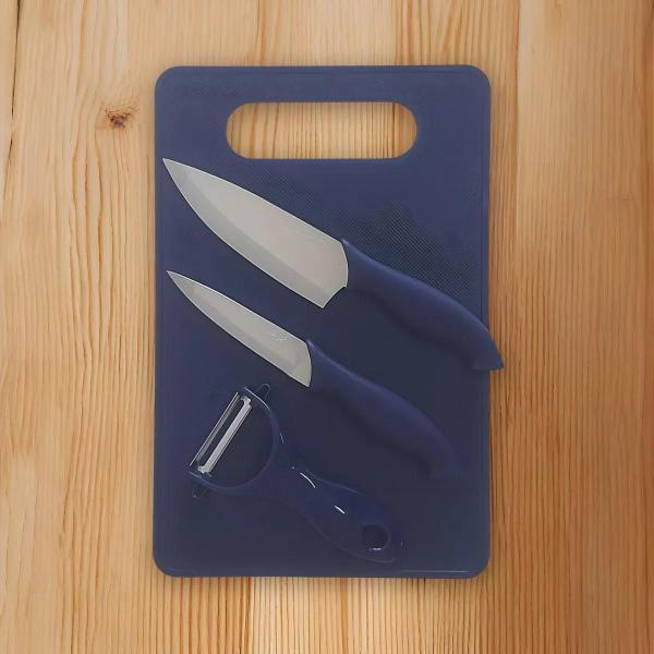Conjunto Facas De Cozinha Tábua De Corte E Descascador Wincy Imagem de Conjunto Facas De Cozinha Tábua De Corte E Descascador Wincy