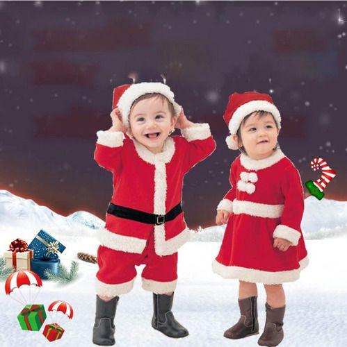 Imagem de Conjunto Fantasia Infantil Adulto Vestido Temático Natal Natalino Papai Noel Mamãe Noel
