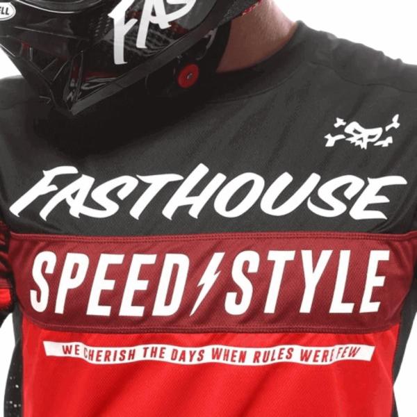 Imagem de Conjunto fasthouse mx grindhouse vermelho preto