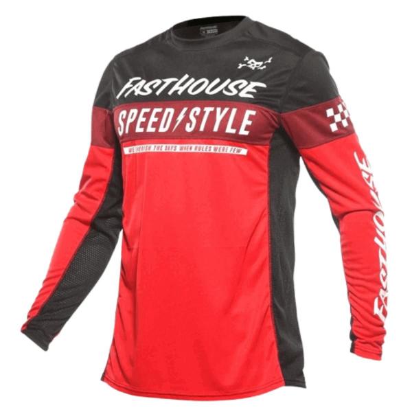 Conjunto fasthouse mx grindhouse vermelho preto Imagem de Conjunto fasthouse mx grindhouse vermelho preto