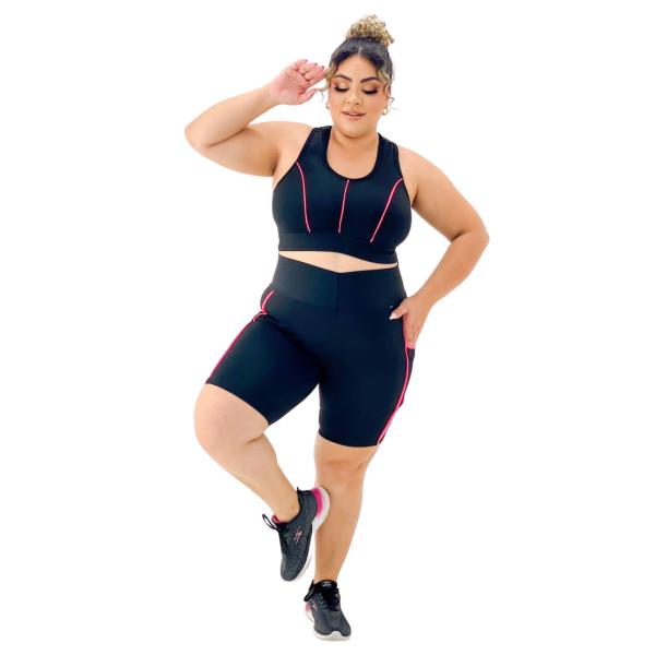 Imagem de Conjunto Feminino Academia Roupa De Ginastica Plus Size