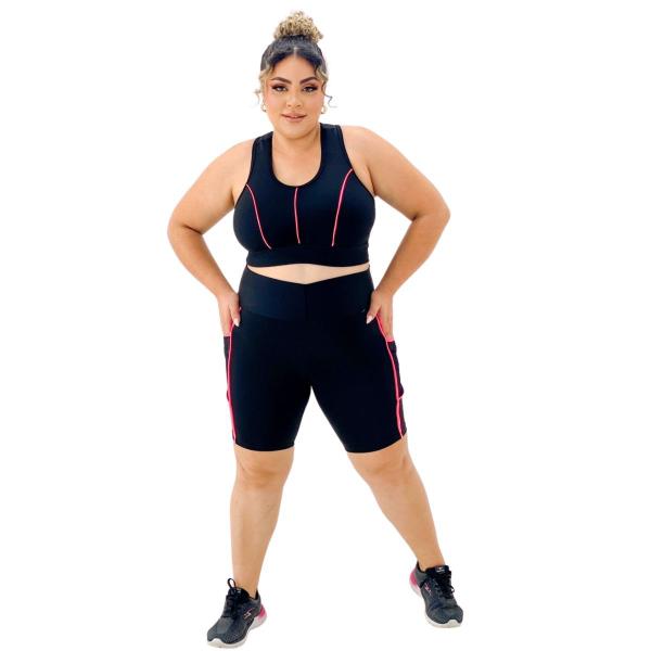 Imagem de Conjunto Feminino Academia Roupa De Ginastica Plus Size