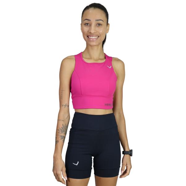 Imagem de Conjunto Feminino Com Sustentação Para Corrida Caminhada Academia Treino Indrills Running Pink