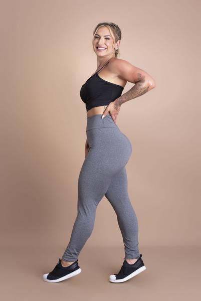 Imagem de Conjunto Feminino Fitness Calça Legging Lisa Básica Cintura Alta E Top Alcinha Moda Treino F7 NEW STYLE