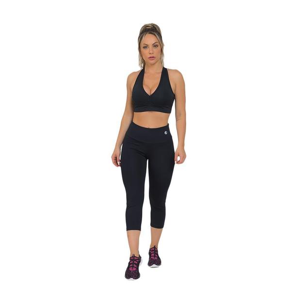 Imagem de Conjunto Feminino Fitness Corsário Preto