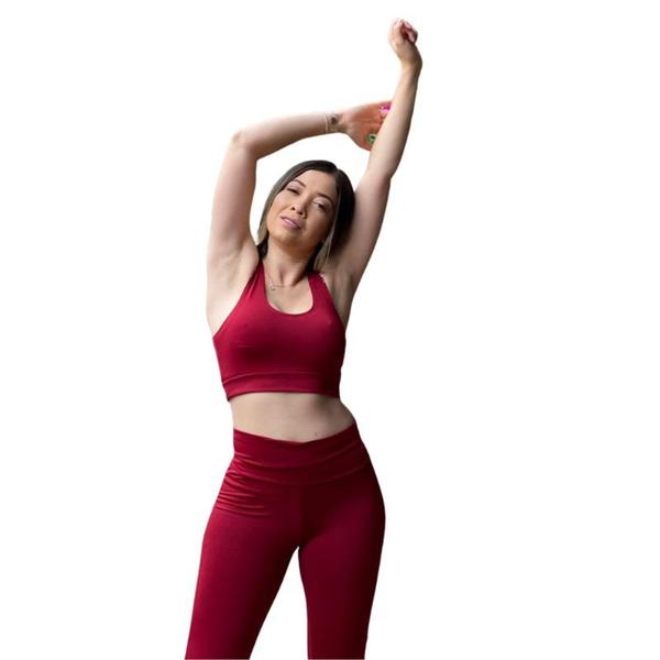 Conjunto Feminino Fitness Legging E Top Roupas De Academia - JinkingStore Imagem de Conjunto Feminino Fitness Legging E Top Roupas De Academia