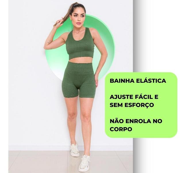 Imagem de Conjunto Feminino Fitness Poliamida Blackout Zero Transparência