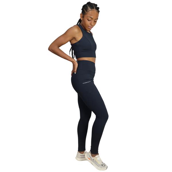 Imagem de Conjunto Feminino Para Corrida Academia Treino Indrills Running Top + Short + Legging All Black