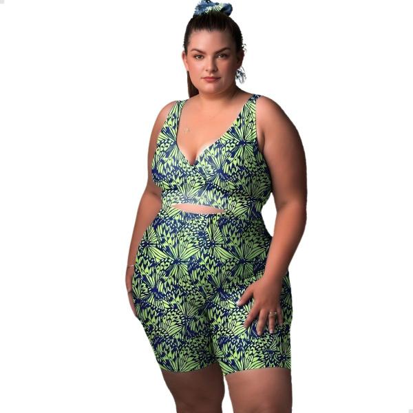 Imagem de Conjunto Feminino Plus Size Roupa Academia Fitness