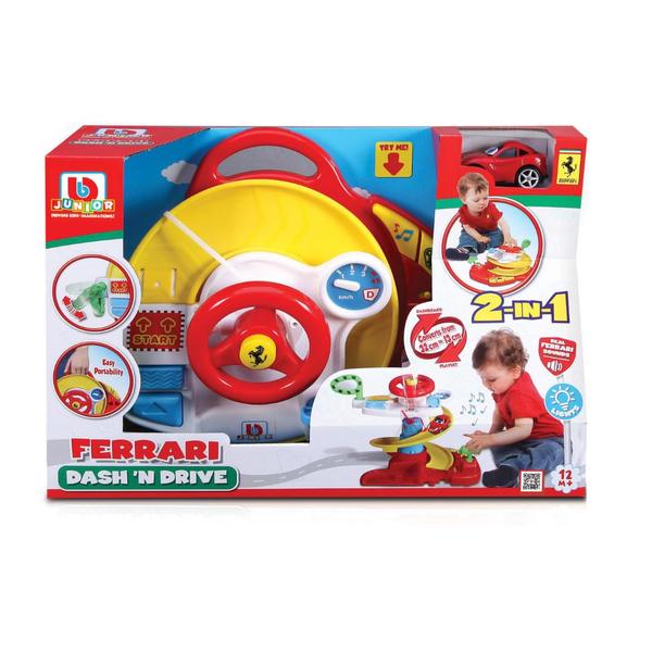 Conjunto Ferrarri 2 em 1-Pista e Dash Drive-Bbjunior - Bburago Imagem de Conjunto Ferrarri 2 em 1-Pista e Dash Drive-Bbjunior