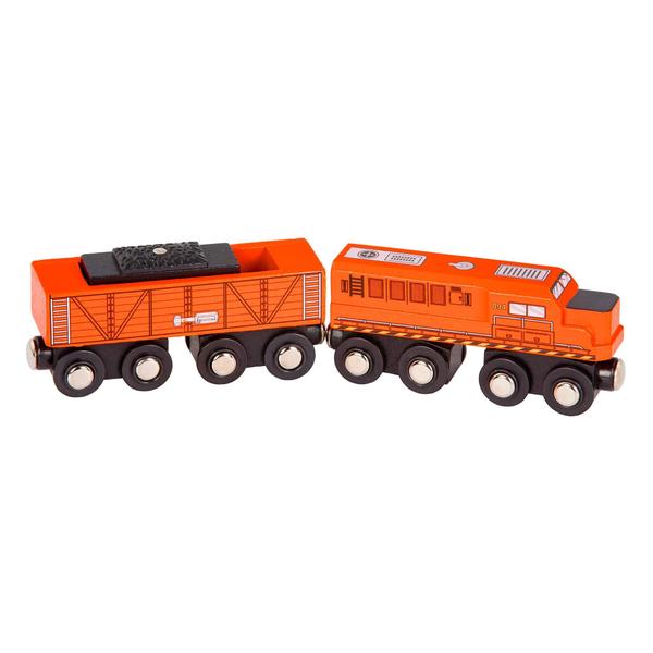 Imagem de Conjunto ferroviário de madeira Battat Classic Trains 6Pc Magnetic 3+