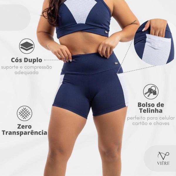 Imagem de Conjunto Fit Top Nadador e Short Academia Sem Transparencia