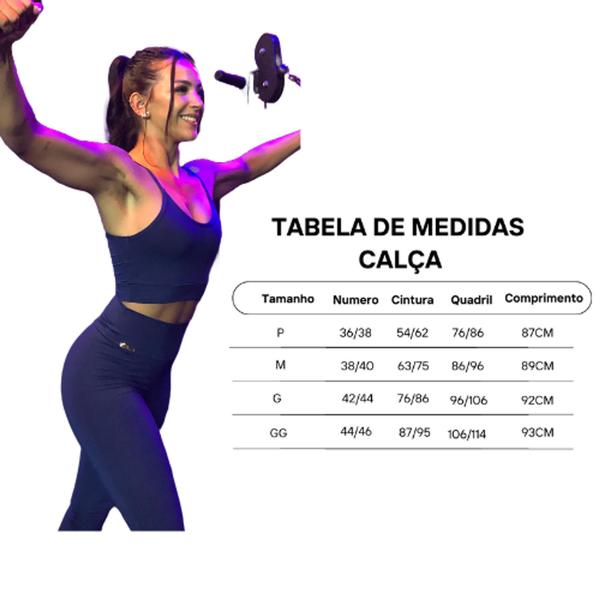 Imagem de Conjunto fitness academia calça com cadarço cintura alta+ Top Suplex